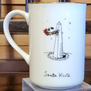 Santa Klutz Merry Masterpieces China Mug 1999 First Edition Washington Monument